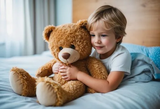 Barn med tyngdebamse